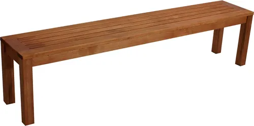 TPFGarden Gartenbank 3-Sitzer-Hockerbank BONN – 150 cm aus geöltem Eukalyptus
