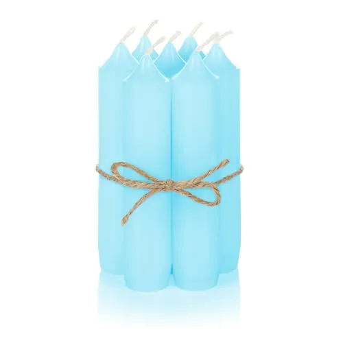 Nordstern Stabkerzen Mint 6er Pack - Kleine Kerzen für Kerzenhalter, Adventskranz oder als Baumkerze - Ideale Tisch Deko für Hochzeit oder Weihnachten - 11 x 2,2 cm