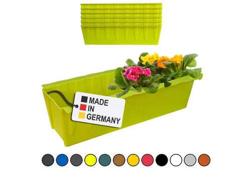 BURI Blumenkasten Blumenkasten Europaletten 6er-Set Hellgrün Pflanzkasten Balkonkasten