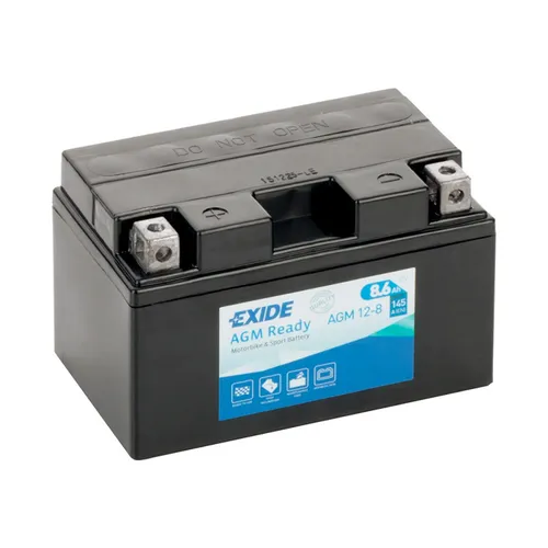 Motorradbatterie Exide AGM12-8 YTX9-BS YTZ10S 12V 8.6Ah 145A
