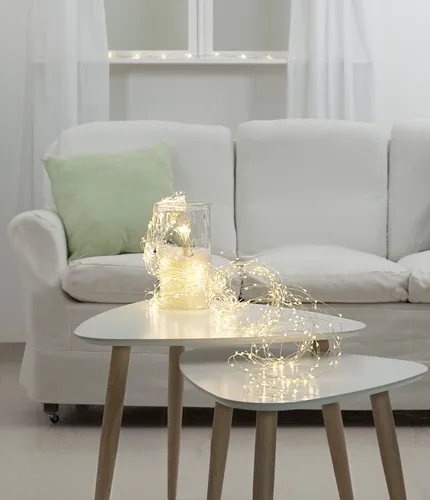 Star Trading Dew Drop, Leichte Dekorationskette, Silber, Transparent, IP20, 6 h, 18 h, 80 Glühbirne(n)
