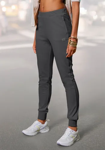 Loungepants FRENCH CONNECTION Damen, Gr. 32/34 - Stoffhosen in anthrazit meliert, figurbetont und modisch. Mit zwei Reißverschlusstaschen und elastischem Bund für optimalen Tragekomfort.