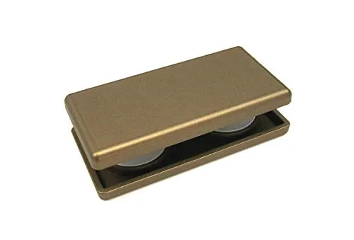 Magnetgriff, Gardinenmagnet, Gardinengriff, Griff für Rollos, Schiebevorhänge und Gardinen, Größe 4 x 8 cm, messing antik