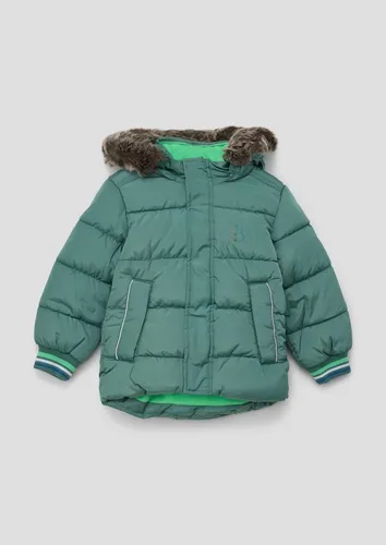 s.Oliver Winterjacke Outdoor-Jacke Steppjacke mit abnehmbarem Kunstfell