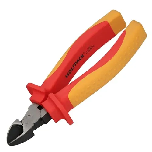 Zange Diagonalschnitt 150 mm, isolierte Griffe aus Chrom-Vanadium-Stahl Abisolierzange, Kabelschneider, Kabelschneider