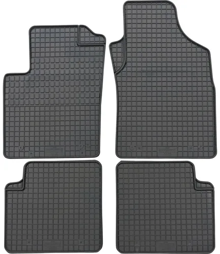 PETEX Gummimatten 4-teilig für Fiat 500 und Panda - Hochwertige Passformmatten für vorne und hinten mit rutschfester Rückseite, idealer Schutz gegen Nässe und Schmutz, produziert in der EU.