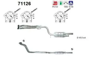 Produktbild f.becker_line Katalysator für Mercedes-Benz W124
