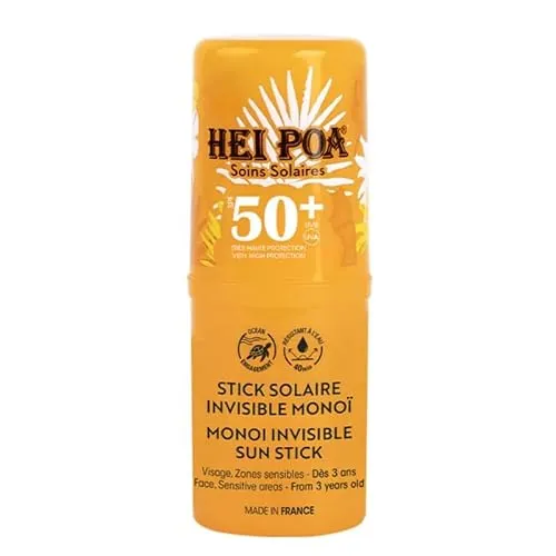 Hei Poa Monoï unsichtbarer Sonnenstick SPF50+, 15 g