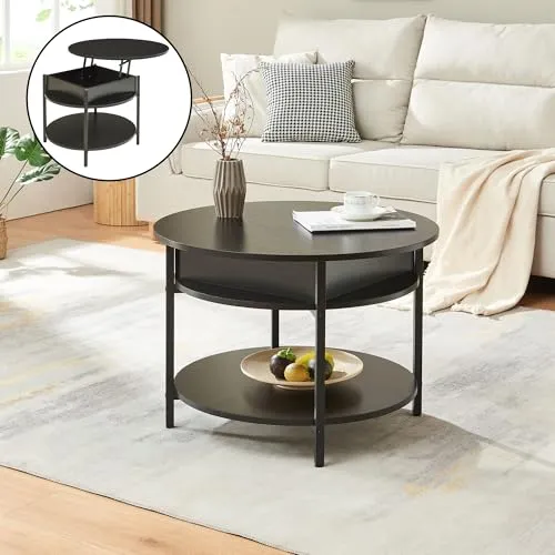 [en.casa] Couchtisch Kandas in schwarz von en.casa