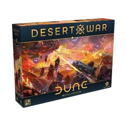 CMON Dune: War for Arrakis – Wüstenkrieg-Erweiterung, Miniatur-Brettspiel, ab 14 Jahren, für 2–4 Spieler, 2 Stunden Spieldauer