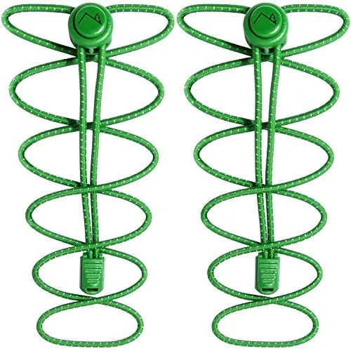 CampTeck Schnürsenkel mit Schnellverschluss Elastische Schnürsenkel mit Schnellschnürsystem
