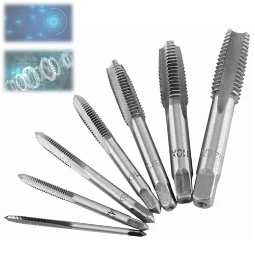 Gewindebohrer gewindeschneider m10 7-teilige Bohrer mit metrischem Gewindebohrer aus Stahl, Kombination aus Bohrer und Gewindebohrer-Set M3, M4, M5, M6, M8, Juegos de machos y terrajas