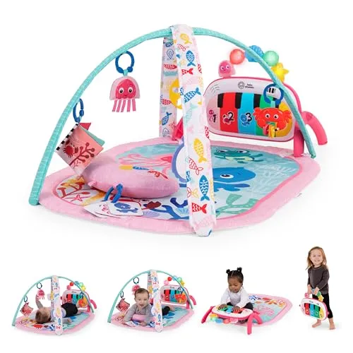 Baby Einstein Ocean Explorers 4-in-1 Spielbogen - Spiel- & Krabbeldecken, 4-in-1 Spielbogen mit Kick Piano für motorische Entwicklung und über 90 Melodien; ideal für Neugeborene bis 36 Monate.