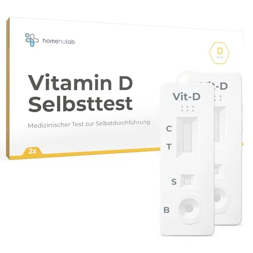 Homehulab 2x Vitamin-D Schnelltest – Selbsttest für Zuhause