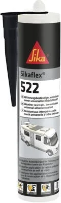 Sika Dichtmasse Sikaflex 522 Caravan, 300ml, universal, schwarz, für innen und außen, wasserdicht