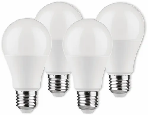 MÜLLER-LICHT LED-Lampe Birnenform, 400263, EEK: G, E27, 4.5 W, 470 lm, 2700 K, matt, 4 Stück 400263D