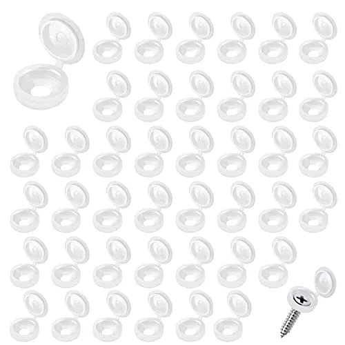 Stück Fensterbankschrauben Weiß Kunststoff-Schraubabdeckungen Kunststoff Abdeckkappen Schrauben Schraubdeckel Klappschraube für Anzahl M4-M6 Schrauben 120