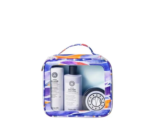 Maria Nila Haarpflege-Set Sheer Silver Beauty Bag, 3-tlg.