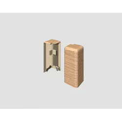 Egger Holzwerkstoffe Aussenecke Außenecke, Braun, Buche, Kunststoff, 0.7x5.9x1.6 cm, Teppiche & Böden, Bodenbeläge, Bodenzubehör, Sockelleisten