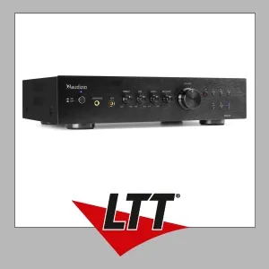 Audizio AD220B 2-Kanal-HiFi-Verstärker Schwarz - Hifi-Verstärker mit starkem Klang und elegantem Design, ideal für Musikliebhaber, die hohen Schalldruck und Funktionalität schätzen.