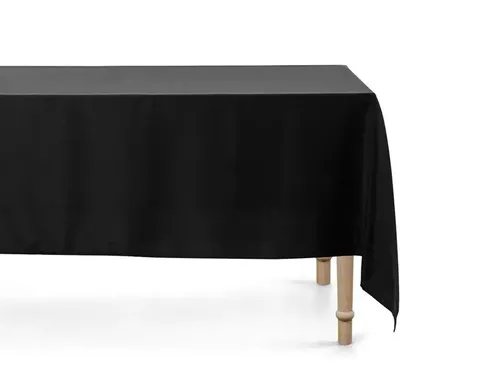 Tischdecke 180x300cm schwarz matt – stilvolles Tischtuch für jede Gelegenheit - Hochwertige Tischdecke aus 100% Polyester in Schwarz matt, pflegeleicht und knitterarm. Ideal für Feste wie Geburtstag, Silvester oder Trauerfeiern. Vielseitig einsetzbar als Fotohintergrund oder für Bierzeltgarnituren.