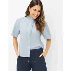 Brax Damen Bluse Style VIVE vintage blue, hellblau, Gr. 48 - Elegante Bluse aus hochwertigem Leinen, ideal für den Alltag. Leicht und atmungsaktiv, sorgt für ein angenehmes Tragegefühl.