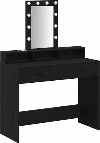 vidaXL Schminktisch Schwarz 100 x 41 x 140 cm von vidaXL