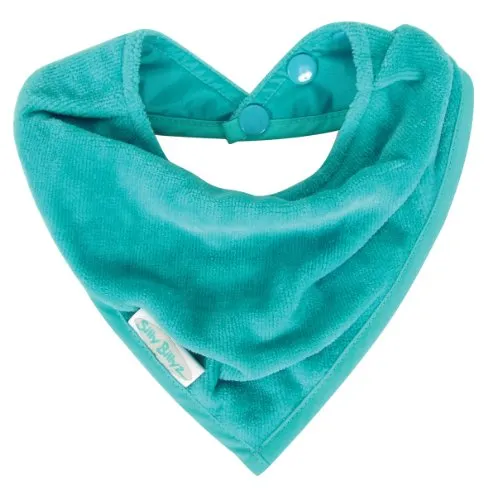 Silly Billyz SIB-100AQ Sabber-Lätzchen Bandana-Style, 0-24 Monate, Velours, aqua