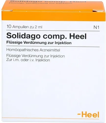 SOLIDAGO COMP. Heel Ampullen 10 St - Rezeptfreie Medikamente, zur Unterstützung der Harnwege, ideal für eine schonende Therapie ohne Nebenwirkungen.