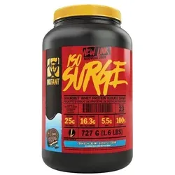 Mutant Iso Surge Cookies & Cream 727g - Nahrungsergänzungsmittel mit 25g hochwertigem Eiweiß pro Portion, ideal für Kraftsportler. Low Carb und fettarm für optimale Fitnessziele!