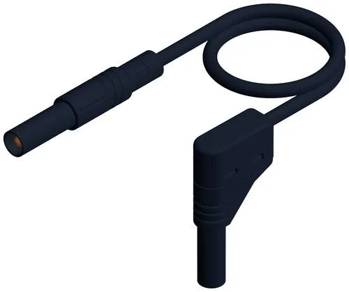 SKS Hirschmann MLS WG 200/2,5sw Sicherheits-Messleitung Lamellenstecker 4mm Lamellenstecker 4mm 2.00m Schwarz 1St.