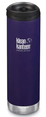 Klean Kanteen TKWide VI 592ml Dunkellila Kalamata Café - Thermobehälter mit vakuumisolierter Edelstahlflasche, hält Getränke bis zu 14 Stunden heiß oder kalt, ideal für unterwegs und umweltfreundlich.