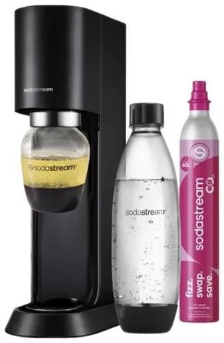 SODASTREAM MIX Wassersprudler + CO2-Kartusche, 1 l (430 ml), Schwarz