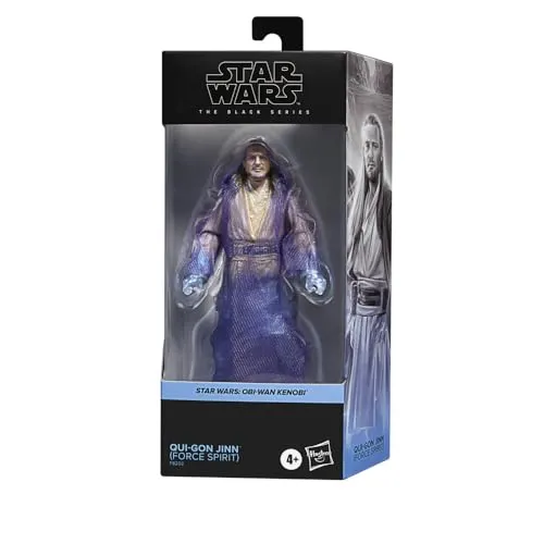 Star Wars The Black Series Obi Wan Kenobi Qui-Gon Jinn (Force Spirit) - Action-Figur von Obi-Wan Kenobi im Force Spirit-Design, perfekt für Sammler und Fans der Star Wars Saga
