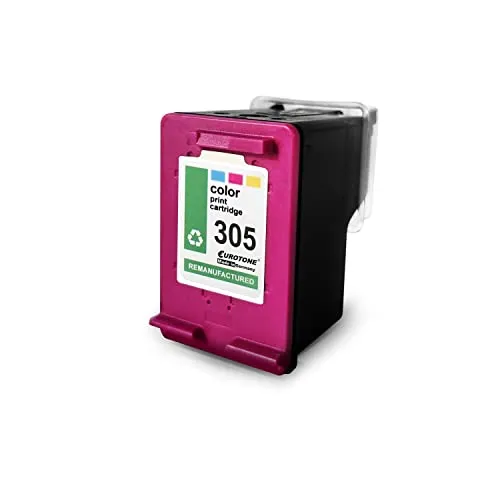 Eurotone 1x Tintenpatrone kompatibel für HP 305 DeskJet 2710 e ersetzt 305C CMY Cyan Magenta Yellow