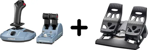 Thrustmaster TCA Officer Pack Airbus Edition + Ruderpedale – Für PC