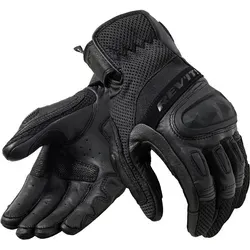 Revit Dirt 4 Motorrad Handschuhe, schwarz, Größe S - Zertifizierte Motorradhandschuhe (EN 13594) mit Temperfoam®-Polsterung und TPR Fingerknöchel für optimalen Schutz und Komfort beim Fahren.
