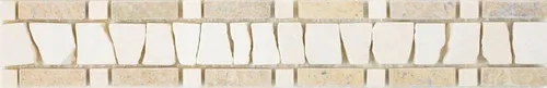 Marmor Borde Bordüre chocolate crema beige walnussbraun Natusteinbordüre Wand .