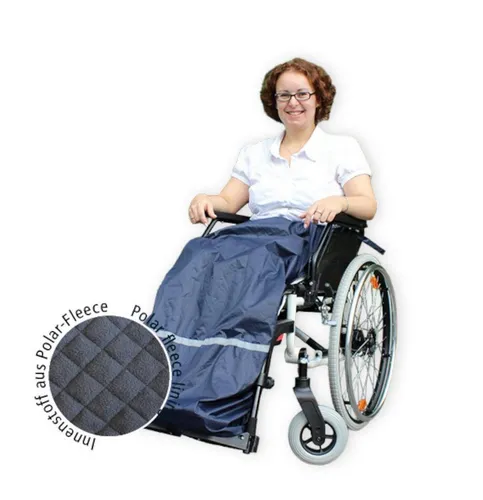 FabaCare Kniedecke Rollstuhl-Schürze - Gefütterte Beinschutzdecke - Wohndecken aus hochwertigem Polyester, gefüttert mit weichem Polarvlies für optimalen Wärme- und Wetterschutz beim Rollstuhlfahren.