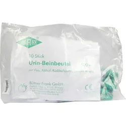Produktbild Urin Beinbeutel 500 ml Rückl.Sp.m.Abl.m.Vlies ger. 10 St