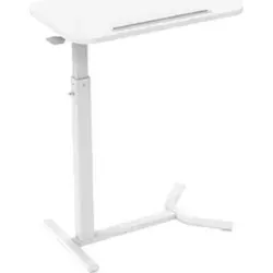 ESMART EAS-121WW Beistelltisch - Mobiler, stufenlos höhenverstellbarer Beistelltisch (66-106 cm), ideal für Couch, Bett und Homeoffice, kombiniert modernes Design mit vielseitiger Einsetzbarkeit.