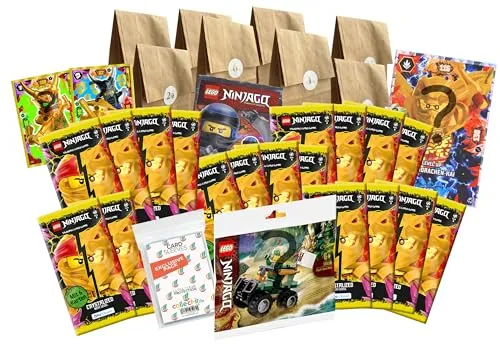 Bundle mit Lego Ninjago Serie 8 Next Level - Der Adventskalender 2023-24 tolle Überraschungen + Exklusive Collect-it Hüllen