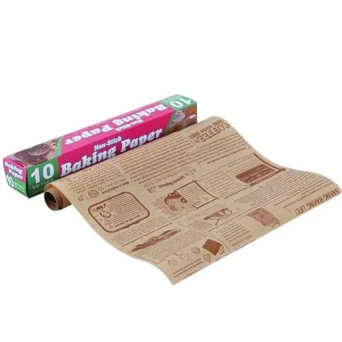 Brotpapier-30 cm x 10 m Pergamentpapier-ideal für Grillen und Räuchern-Auch als Backpapier,Backpapier ohne BBQ geeignet-Braunes