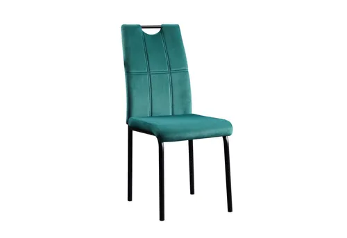 HTI-Living Esszimmerstuhl Denton Velvet Grün - Eleganter Esszimmerstuhl aus grünem Samt, ideal für den Innenbereich. Mit einer Sitzhöhe von 47 cm und einer maximalen Belastbarkeit von 120 kg, bietet er stilvollen Komfort für Ihr Zuhause.