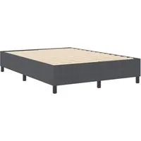 vidaXL Boxspringbett Dunkelgrau 140 x 190 cm von vidaXL