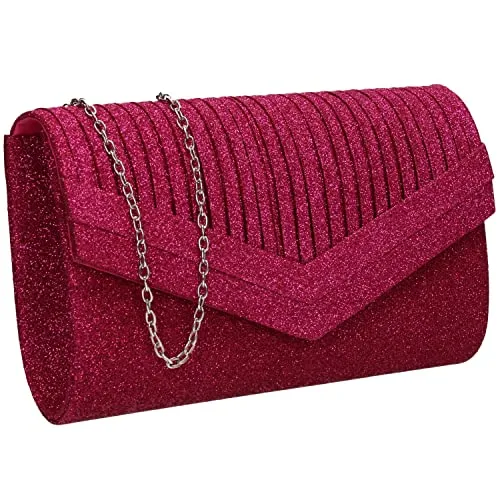SwankySwans Damen Ruth Clutch Bag, fuchsia, One Size