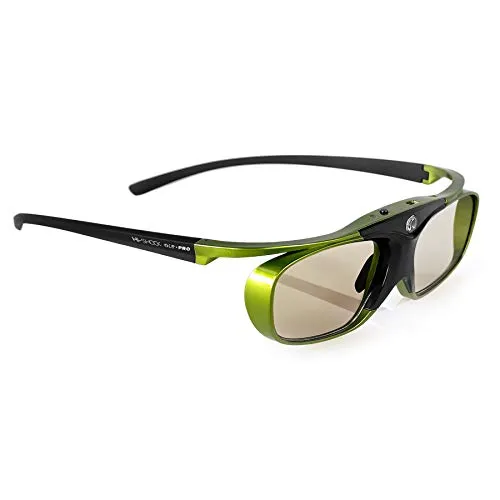 Hi-SHOCK Lime Heaven DLP Link 3D Brille für 3D DLP Beamer von Acer, BenQ, LG, Optoma, Viewsonic, Vivitec, Infocus | 96-200Hz wiederaufladbar - aktiv Shutter 96-144 Hz