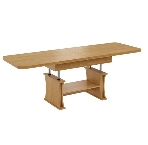 designimpex DA-777 Ausziehbarer Couchtisch Erle von Design Impex