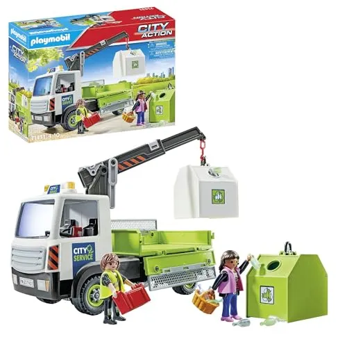 PLAYMOBIL City Action 71431 Altglas-LKW mit Container von PLAYMOBIL