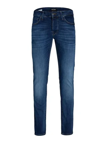 JACK & JONES Slim Fit Jeans JJIGLENN JJICON - Moderne Slim Fit Jeans mit niedriger Taille, gefertigt aus 72% nachhaltiger Baumwolle und 20% recyceltem Material für einen umweltbewussten Look.